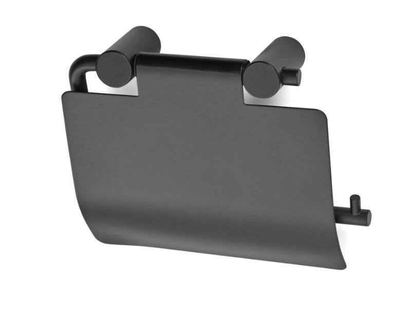 ROLL HOLDER 1368 WITH LID BLACK