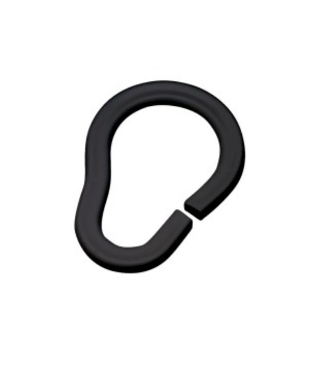 CURTAIN RINGS BLACK