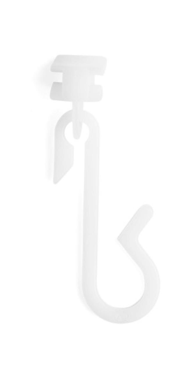 CURTAIN HOOKS WHITE