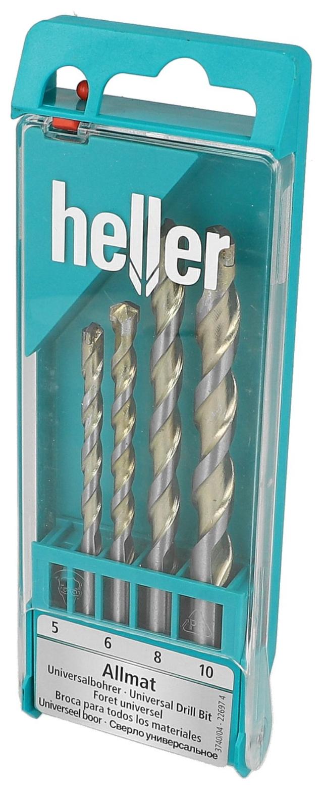 Heller Unibor Akku-Set, 4 Stück, 5,6,8,10 mm