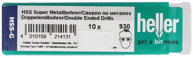 Heller Plattenbohrer HSS dobb. 4,0 mm – Blindniete, PK 10 Stk