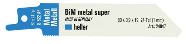 Heller Bajonettsägeblatt 80mm Stahl/Metall, Pck. a 5 Stk. S522AF