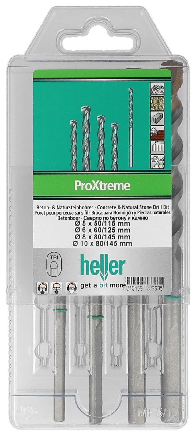 Heller concrete drill set, 4 parts