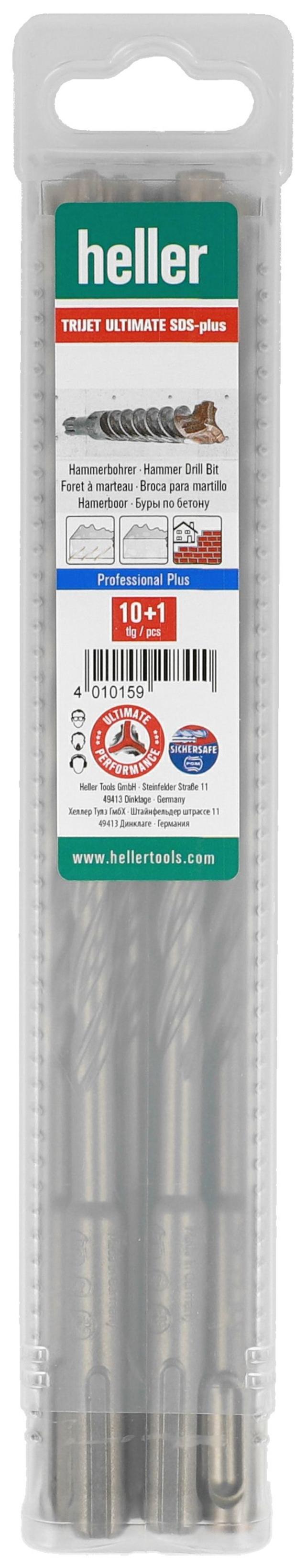 Heller Hammerbohrer 3 Meißelbohrer Großkauf 11er Pack