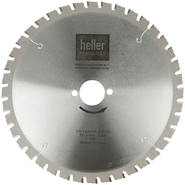 Heller Kreissägeblatt 216x2,2x30mm Z40 Stahl