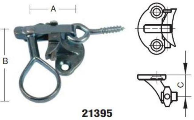 CONNECTOR WITH FUSE LEFT Electrogalvanized Blue Left