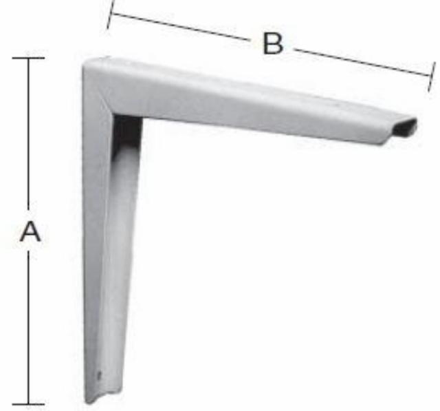 TISCHUNTERSTÜTZ 300X400 MM weiß lackiert -