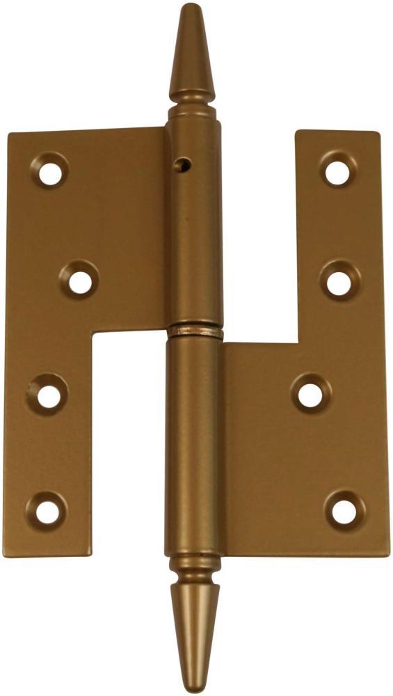 DOOR HINGE WITH/FIGURE KNOB Phosphate Yellow/Gold Left