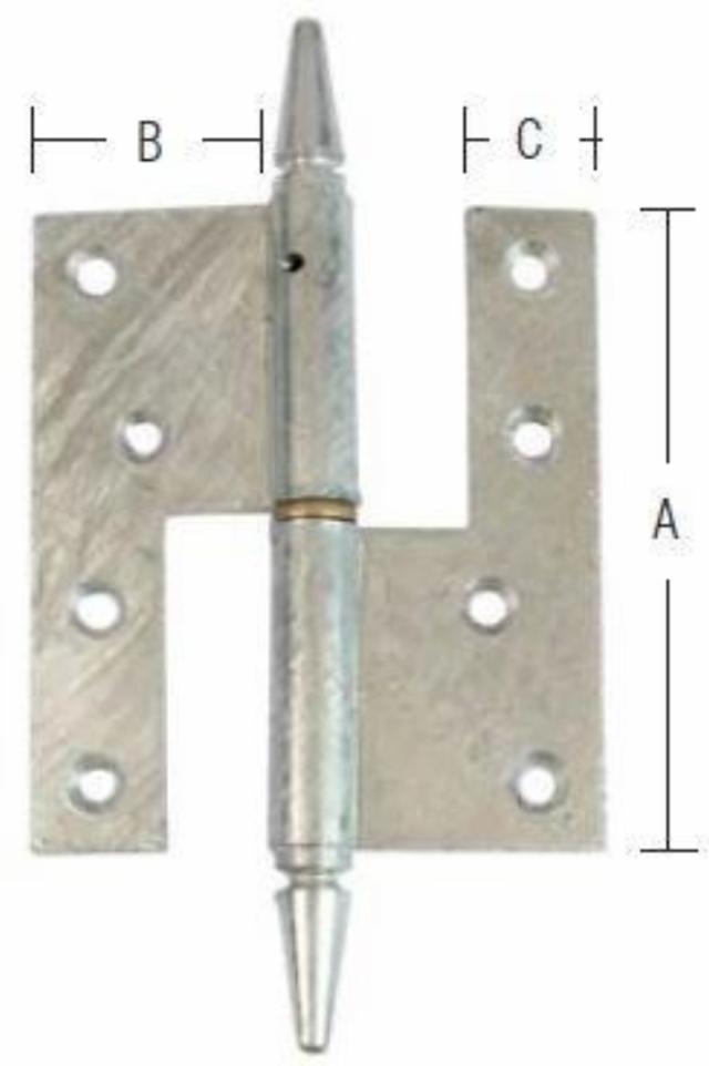 DOOR HINGE WITH/FIGURE KNOB Phosphate White Left