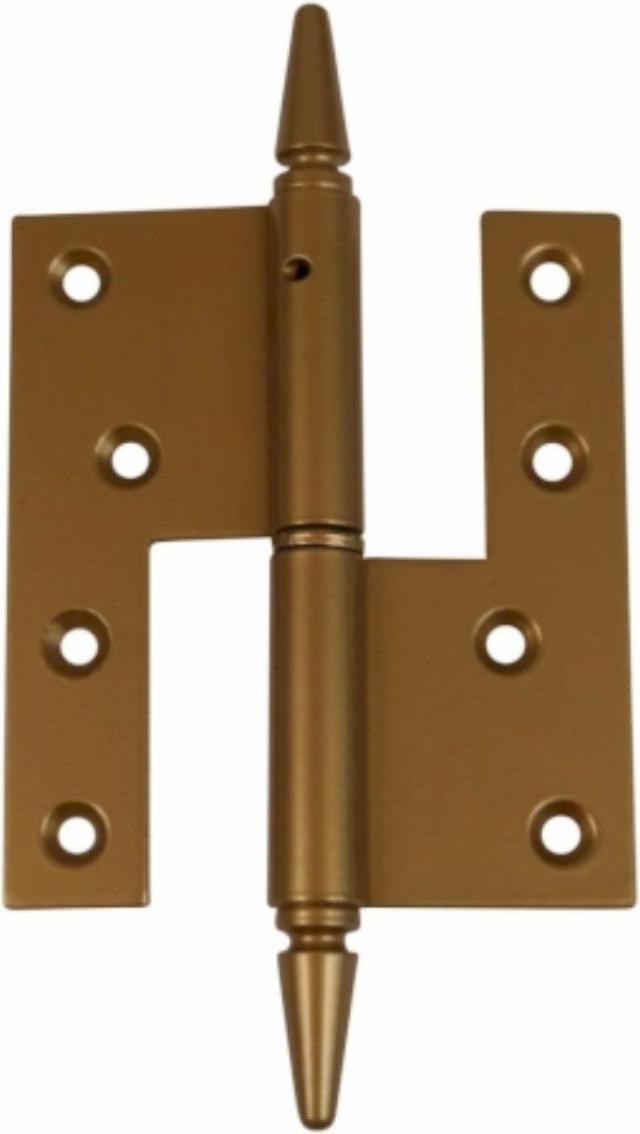 DOOR HINGE WITH/FIGURE KNOB Phosphate Yellow/Gold Right