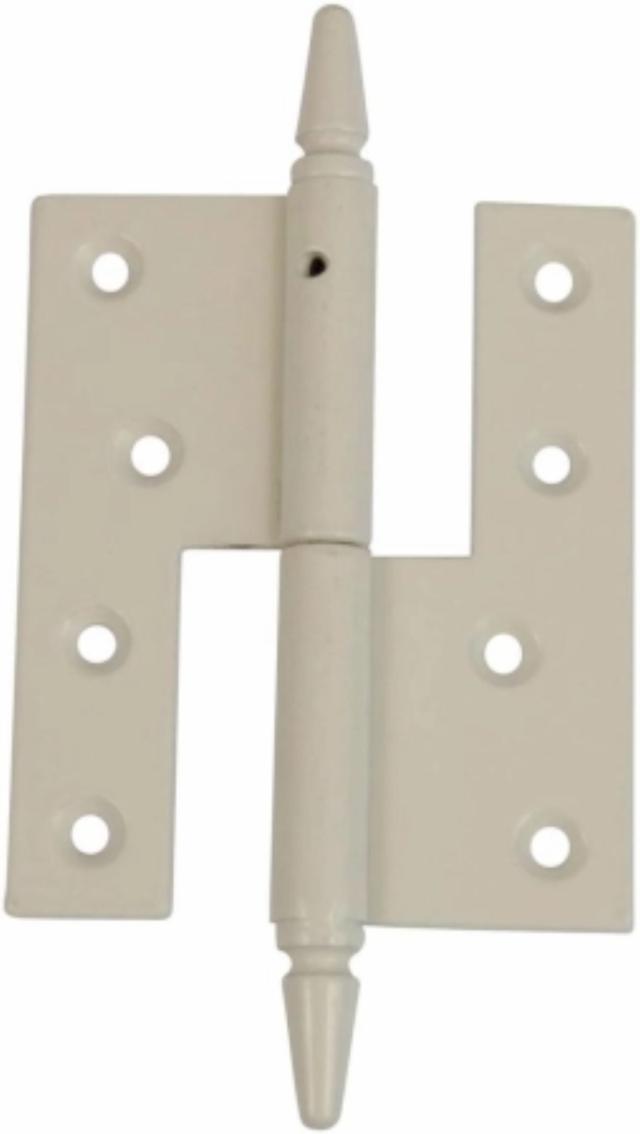 DOOR HINGE W/FIGURE KNOB Phosphate White Right