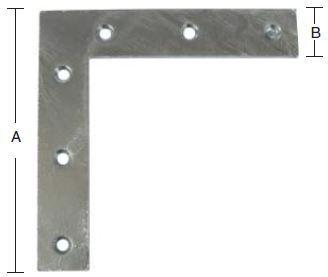 CORNER STRIP 155 MM Hot-dip galvanized -