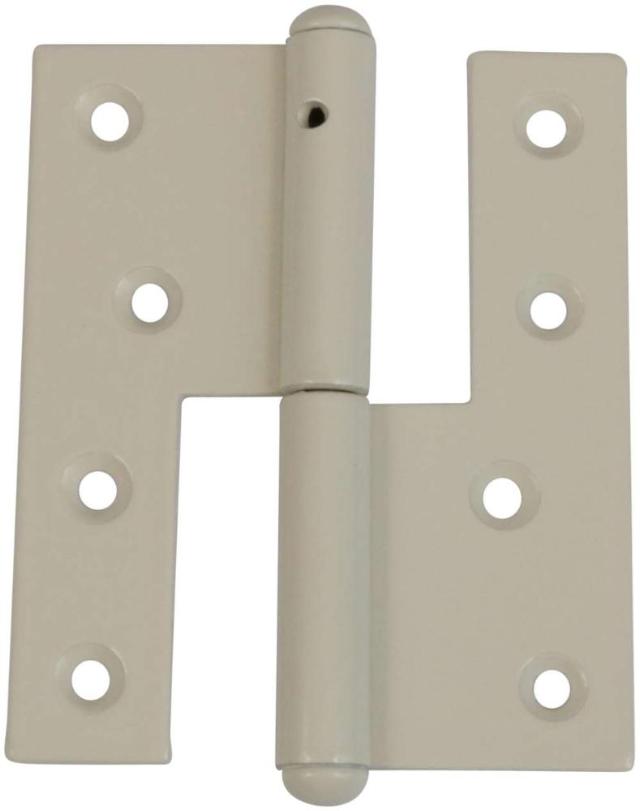 LIGHT DOOR HINGE 109X38 MM Phosphate White Left