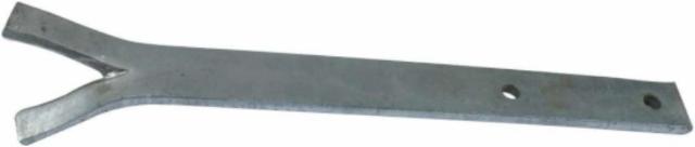 LOOSE HOLLOW IRON 260X25X5 MM Hot-dip galvanized -