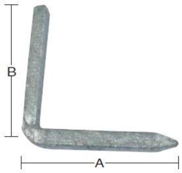 LATCH EDGE 65X8 MM Hot-dip galvanized -