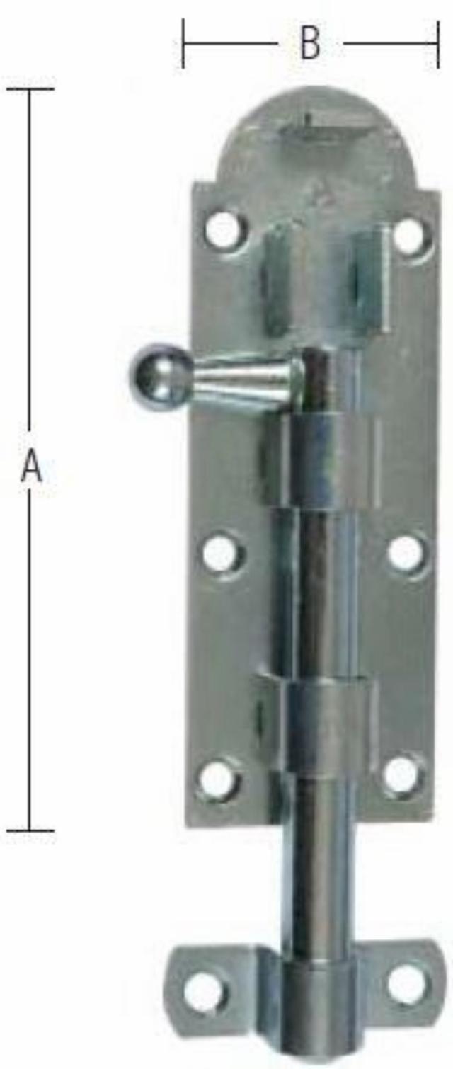 SCHUSSSTANGE 130 MM MIT SCHRAUBEN * Elektroverzinkt Blau -