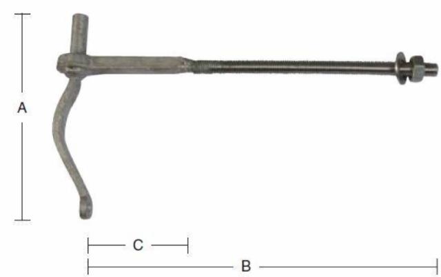 SKRUVSTAPE 13 MM varmförzinkad -