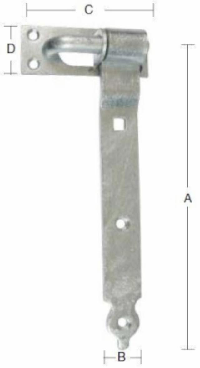 STACK HINGE 230 MM - Hot-dip galvanized -