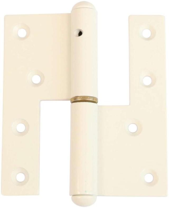 HEAVY DUTY DOOR HINGE 123X45 MM Phosphate White Left