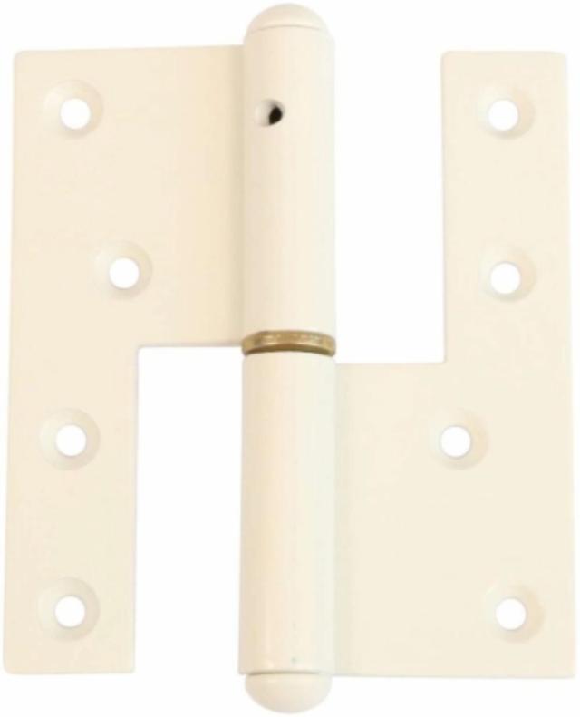 HEAVY DUTY DOOR HINGE 123X45 MM Phosphate White Right