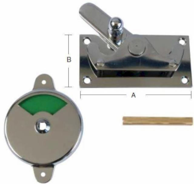 TOILET LOCK WITH ANGLE LOOK Polished