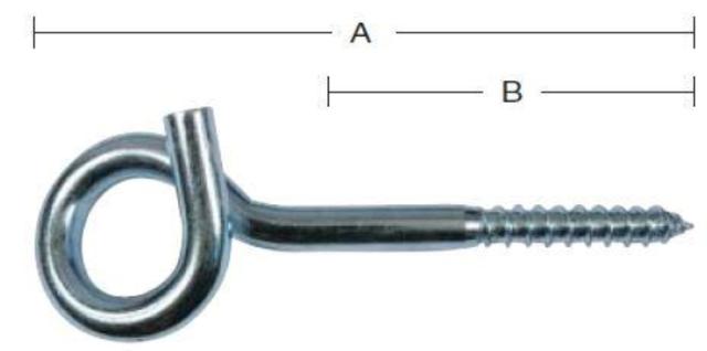 KLÄDSLINJEKROK 120 MM Galvaniserad Blå -