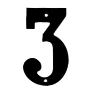 Hausnummer 572 3 Schwarz 140 mm