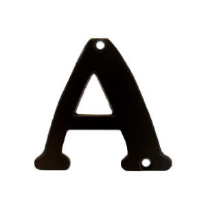 Buchstabe 572 A Schwarz 78 mm