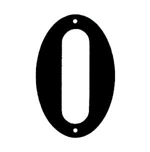 Hausnummer 572 0 Schwarz 140 mm