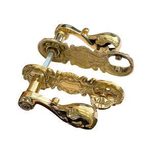 Deurkruk AC472 GCV Messing Gepolijst met lak CC 105mm