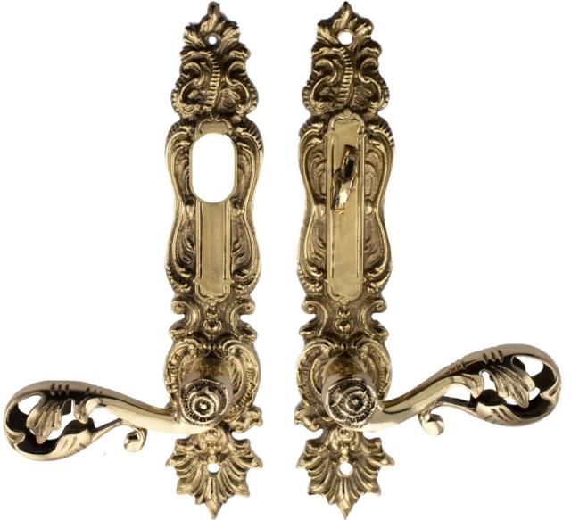 Deurkruk LC472 GCV Messing Gepolijst Ongelakt CC 105mm