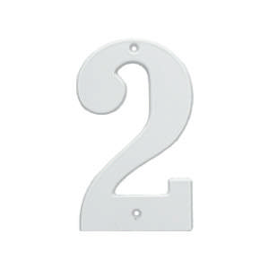 Hausnummer 572 2 Weiß 140 mm