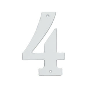 Hausnummer 572 4 Weiß 140 mm