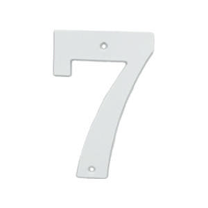 Hausnummer 572 7 Weiß 140 mm