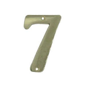 Hausnummer 565 7 Messing Poliert mit Lack 78 mm