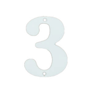 Hausnummer 565 3 Weiß 78 mm