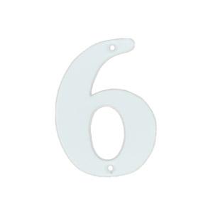 House number 565 6 White 78 mm