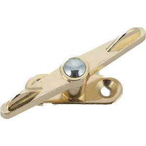 Spannschloss auf Platte 51, doppelt, messingplattiert, 10 mm