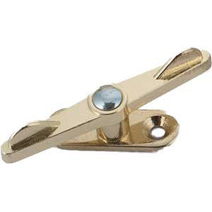 Spannschloss auf Platte 51, doppelt messingplattiert, 13 mm