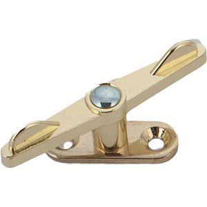 Spannschloss auf Platte 51, doppelt messingplattiert, 15 mm