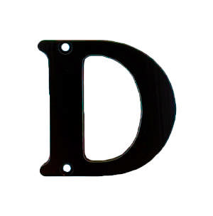Buchstabe 572 D Schwarz 78 mm