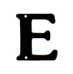Buchstabe 572 E Schwarz 78 mm