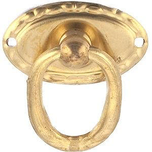 Furniture handle 273 Brass Polished with lacquer 21X38mm CC32