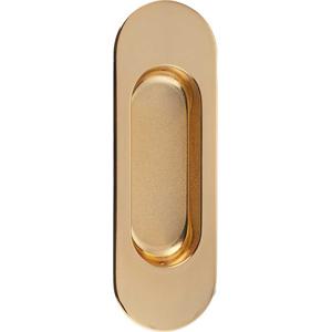 Sliding door bowl 3922 Oval Gold-plated Zamak 36x110/68x26x11mm