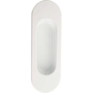 Sliding door bowl 3922 Oval White Zamak 36x110/68x26x11mm