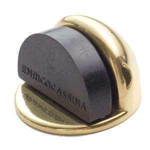 Türstopper 1305, Messing, poliert, unlackiert, Ø 45 x 30 mm