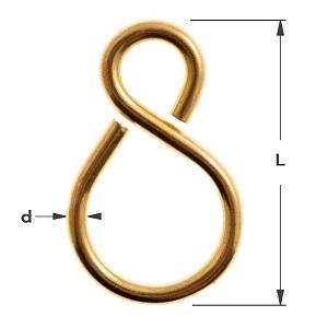 S-Haak 1003 A-symmetrisch gesloten M 18x1,7mm