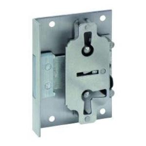 Möbelschlossplatte 611-20 mm H+V inkl. Schlüssel Stahl 69x14 mm