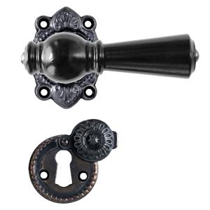 Door handle Østerbro 670 m/pass through. screws (1670A) Black Ox