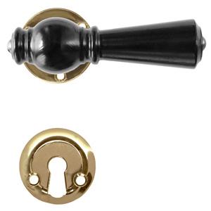 Door handle Østerbro 670 m/pass through. screws (1770A) Black MPU